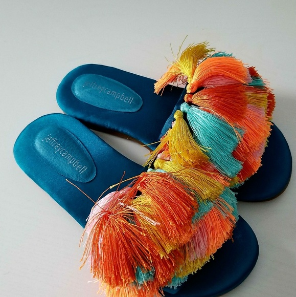 Free People Shoes - Free People Watercolor Tassel Sandals